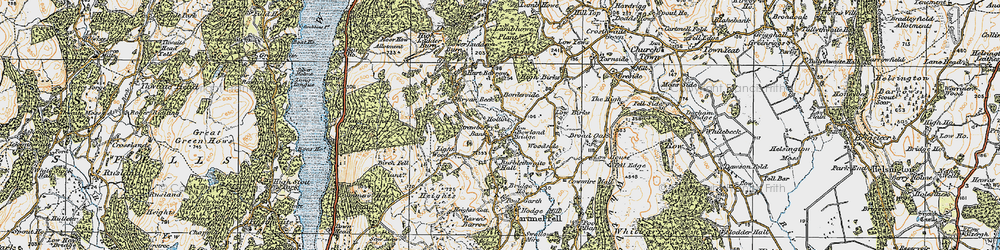 Old map of Strawberry Bank in 1925