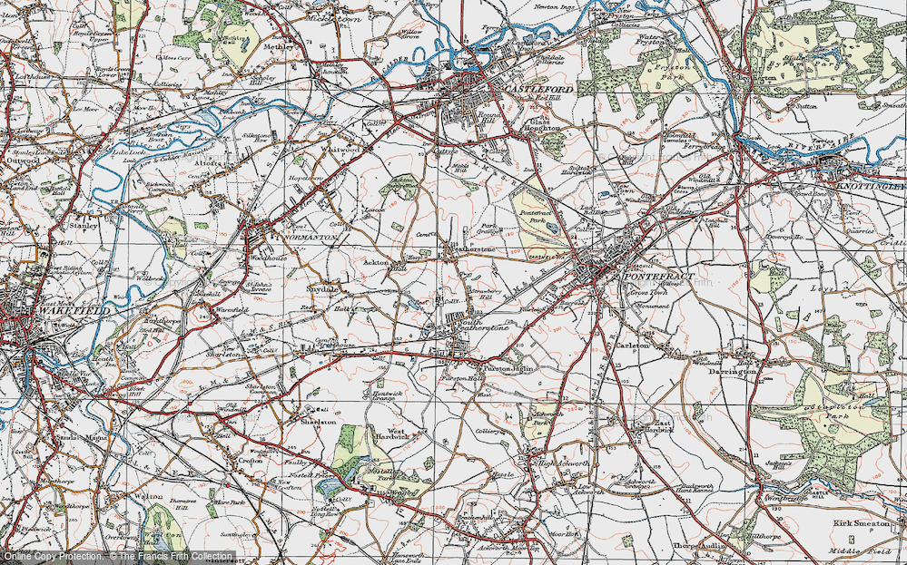 Old Map of Strawberry Hill, 1925 in 1925