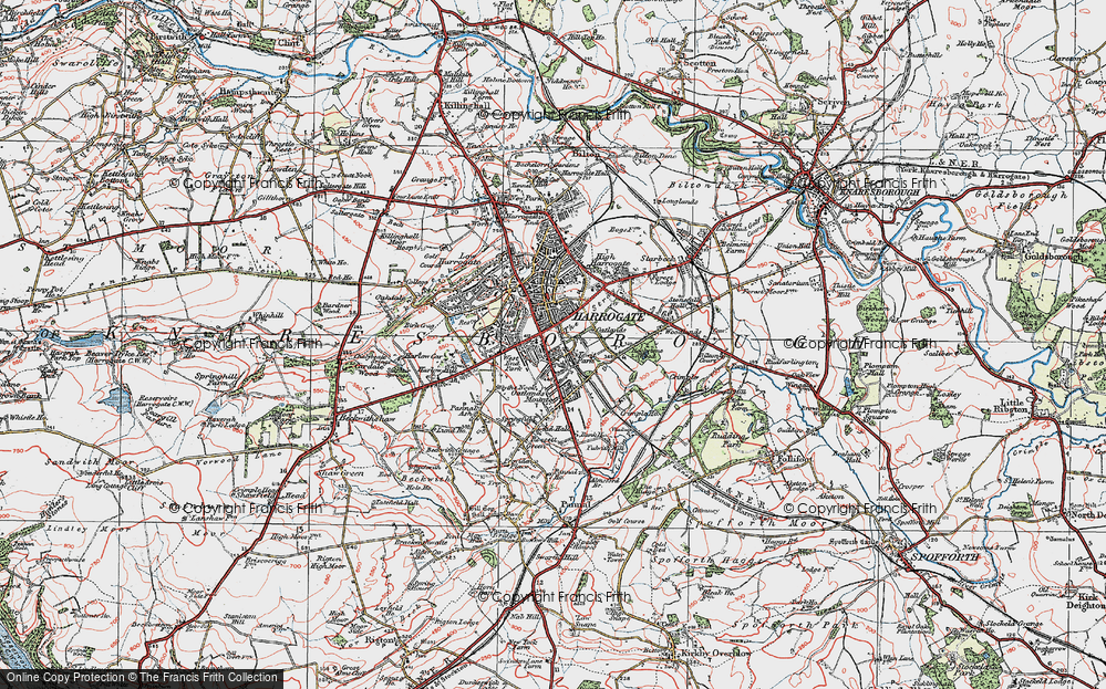 Historic Ordnance Survey Map of Stray, The, 1925