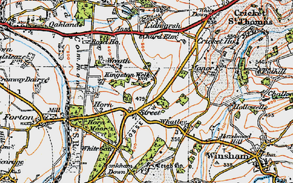 Old map of Street in 1919