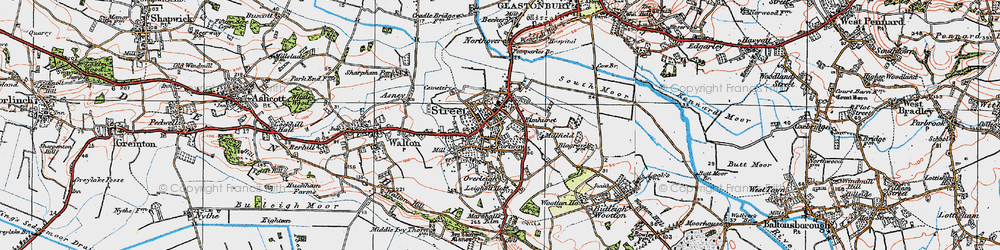 Old map of Street in 1919