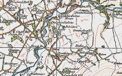 Old map of Bracken Lea in 1924