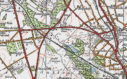 Old map of Bracebridge Pool in 1921