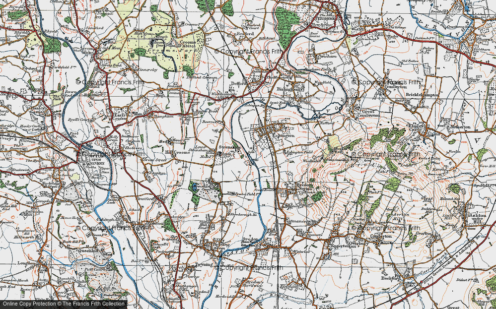 Old Map of Strensham, 1919 in 1919