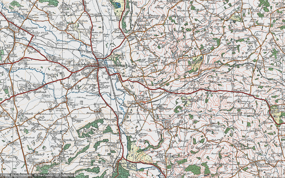 Old Map of Stretford, 1920 in 1920