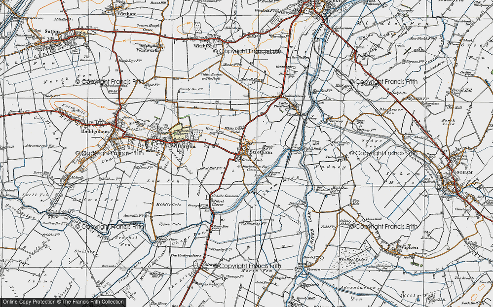 Old Map of Stretham, 1920 in 1920