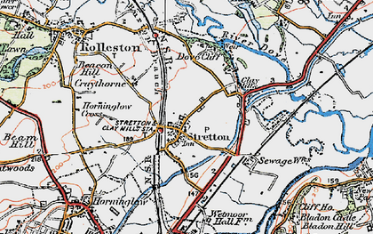 Old map of Stretton in 1921