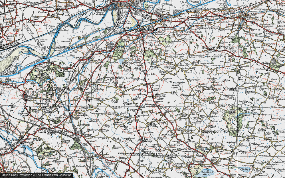 Old Map of Stretton, 1923 in 1923