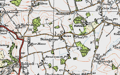 Old map of Stringston in 1919