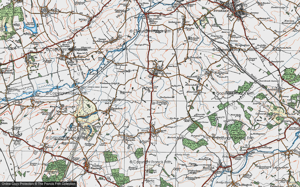 Old Map of Strixton, 1919 in 1919