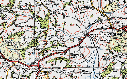 Old map of Strood in 1921