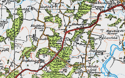 Old map of Burdocks in 1920