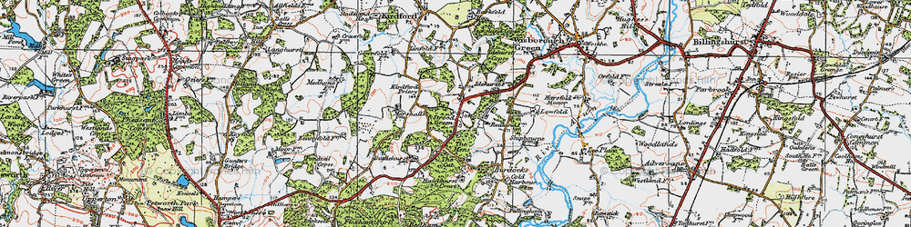 Old map of Burdocks in 1920