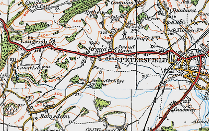 Old map of Stroud in 1919