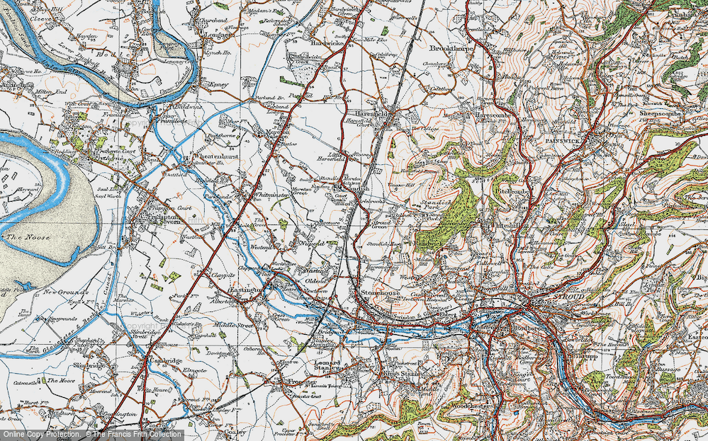 Old Map of Stroud Green, 1919 in 1919