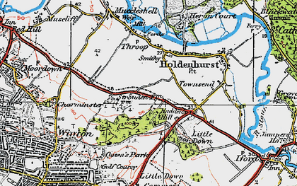 Old map of Strouden in 1919
