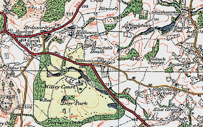 Old map of Structon's Heath in 1920