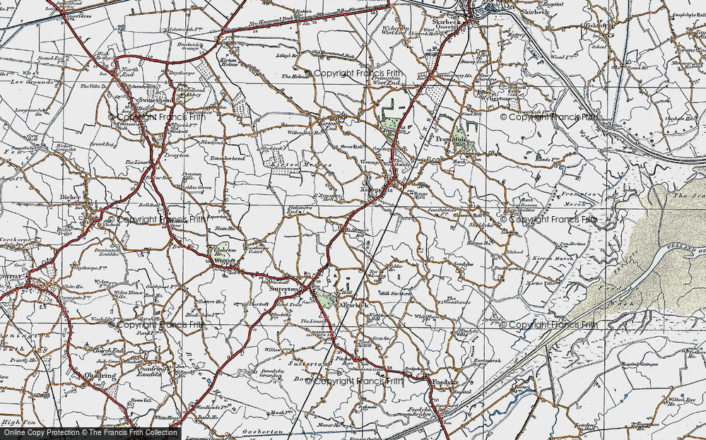 Old Map of Strugg's Hill, 1922 in 1922