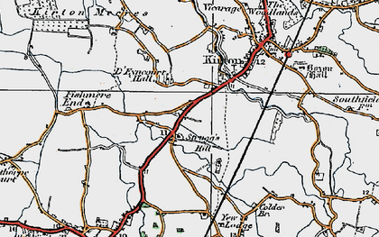 Old map of Strugg's Hill in 1922