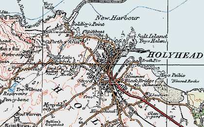 Old map of Stryd in 1922