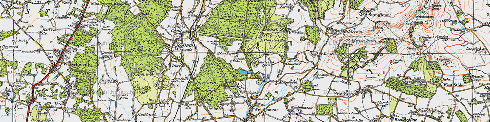 Old map of Stubbermere in 1919