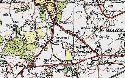Old map of Stubbings in 1919