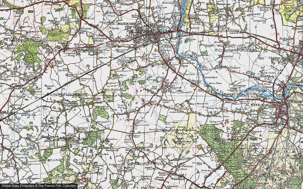 Old Map of Stud Green, 1919 in 1919