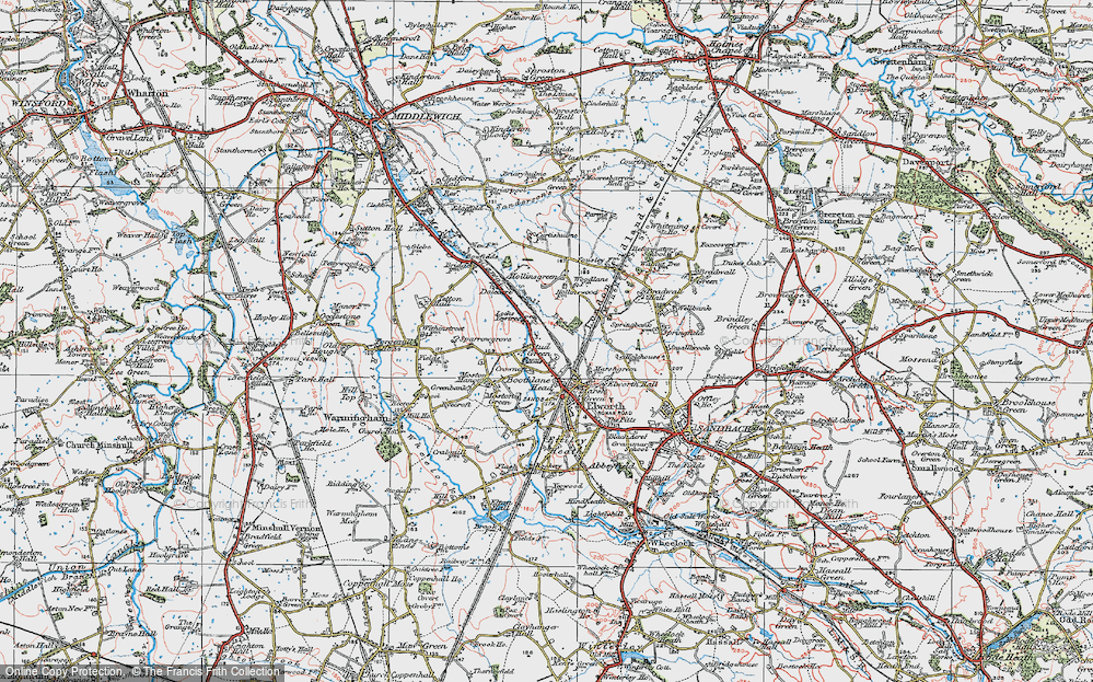 Old Map of Stud Green, 1923 in 1923