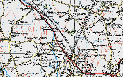 Old map of Stud Green in 1923