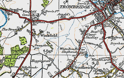 Old map of Studley Green in 1919
