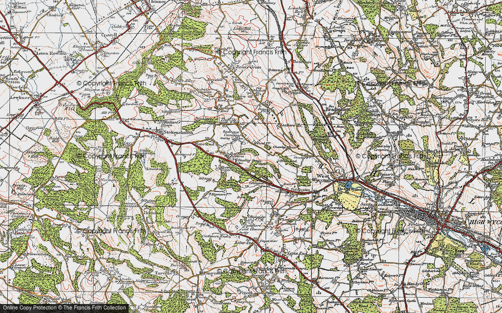 Old Map of Studley Green, 1919 in 1919
