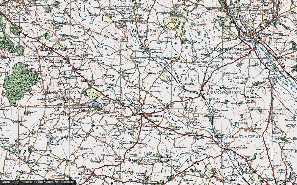 Old Map of Historic Map covering Ankerton in 1921