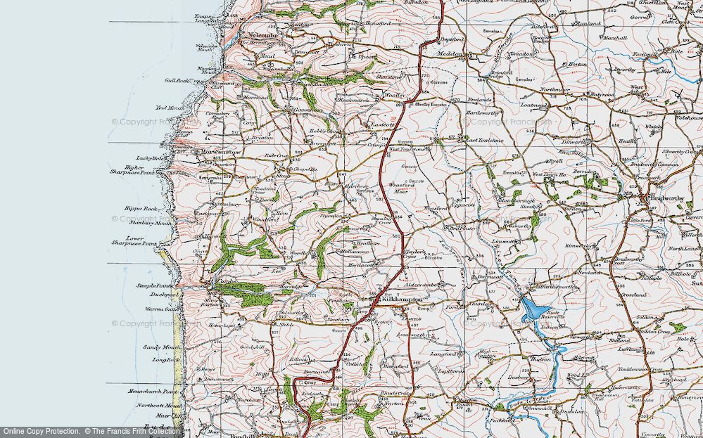 Old Map of Stursdon, 1919 in 1919