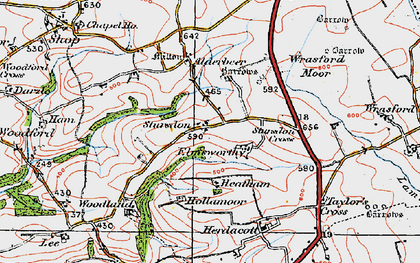 Old map of Stursdon in 1919
