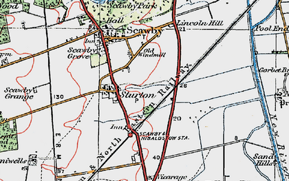 Old map of Sturton in 1923