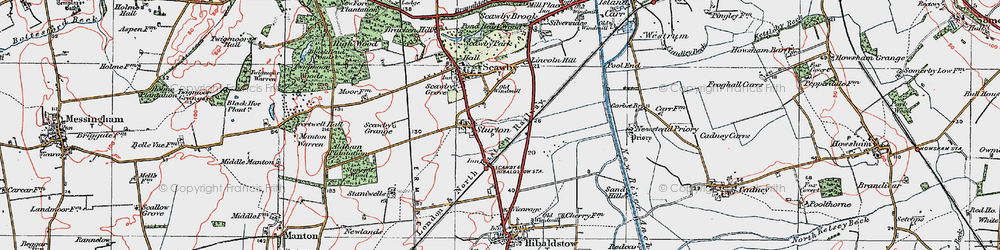 Old map of Sturton in 1923