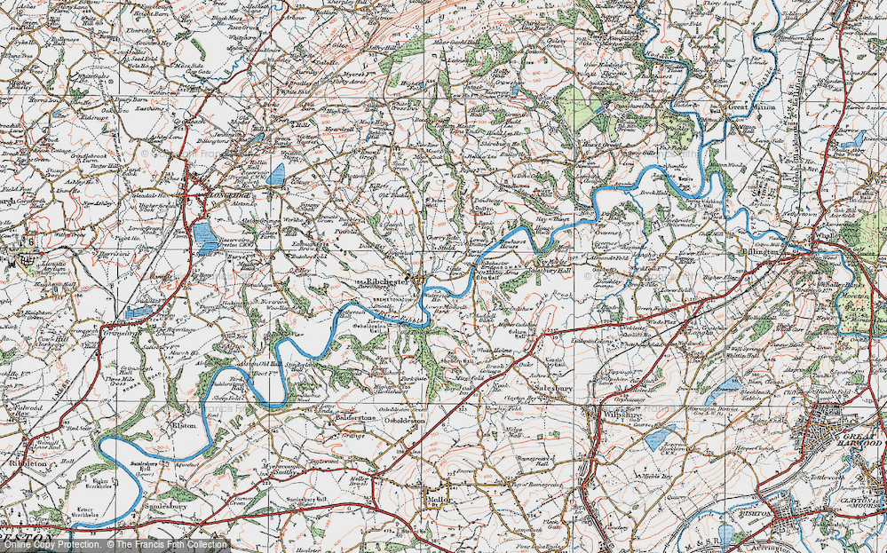 Old Map of Stydd, 1924 in 1924