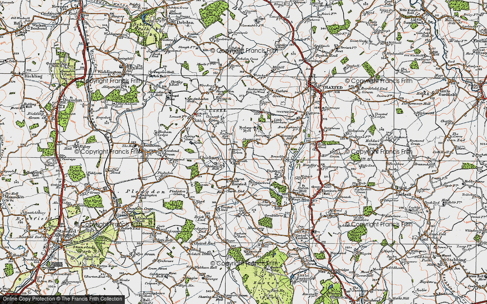 Old Map of Sucksted Green, 1919 in 1919