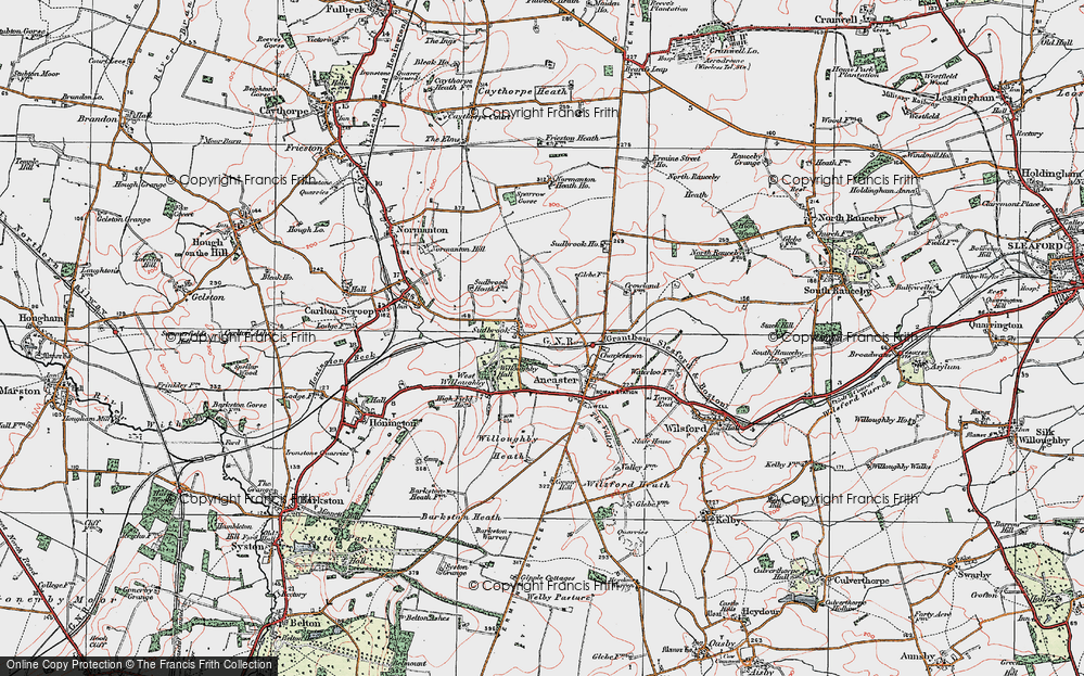 Old Map of Sudbrook, 1922 in 1922