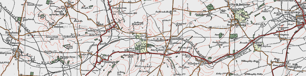Old map of Sudbrook in 1922