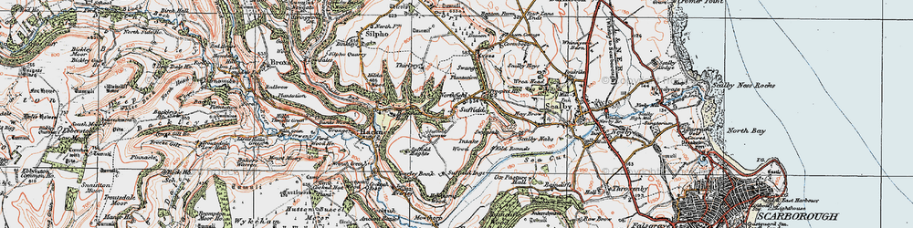 Old map of Suffield in 1925