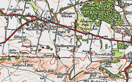 Old map of Barnsfarm Hill in 1920