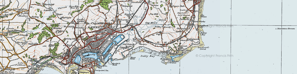 Old map of Sully in 1919