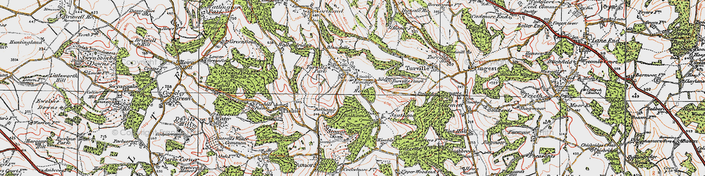 Old map of Summer Heath in 1919