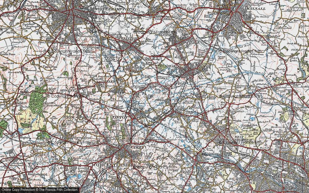 Old Map of Summer Hill, 1921 in 1921