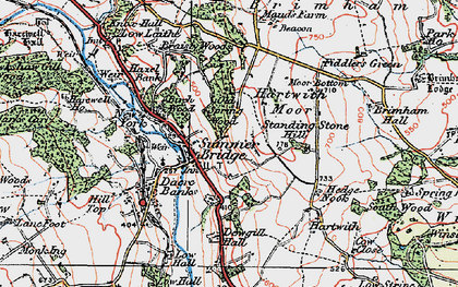 Old map of Braisty Woods in 1925