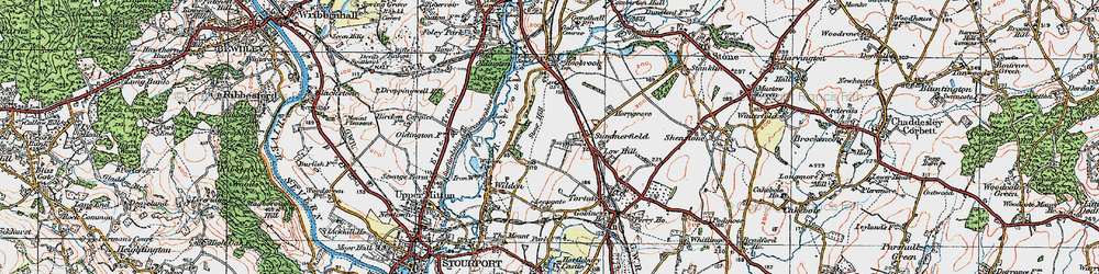 Old map of Summerfield in 1920