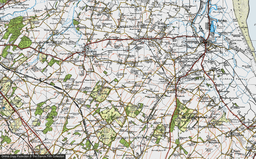 Old Map of Summerfield, 1920 in 1920