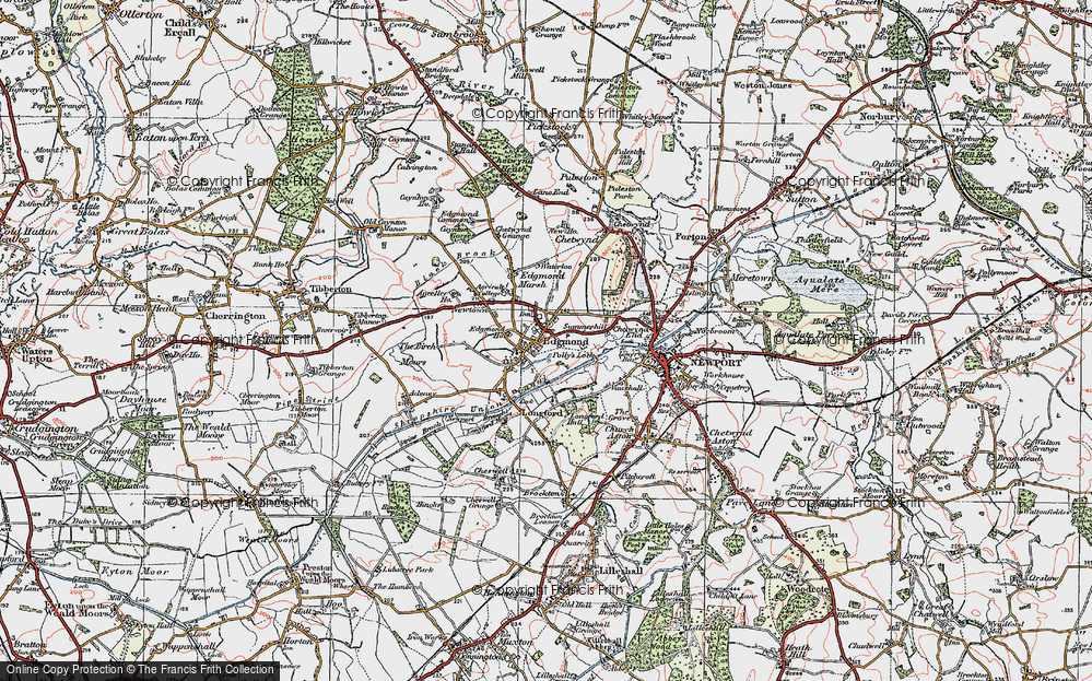 Old Map of Summerhill, 1921 in 1921