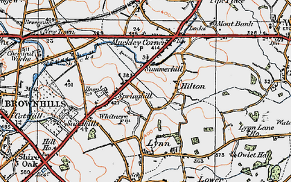 Old map of Summerhill in 1921